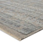 Featuring Sonnette Pearson Hand-Knotted Rug by Jaipur Living at Amethyst Home. The richly textured and elegantly designed Sonnette Pearson Area Rug combines an inviting, soft hand and eye-catching transitional style. The Sonnette area rug has a subtle design with gorgeous tonal grays and taupes. This hand-knotted wool rug features fringe trimmed details .  Amethyst Home provides interior design, new home construction design consulting, vintage area rugs, and lighting in the Los Angeles metro area.
