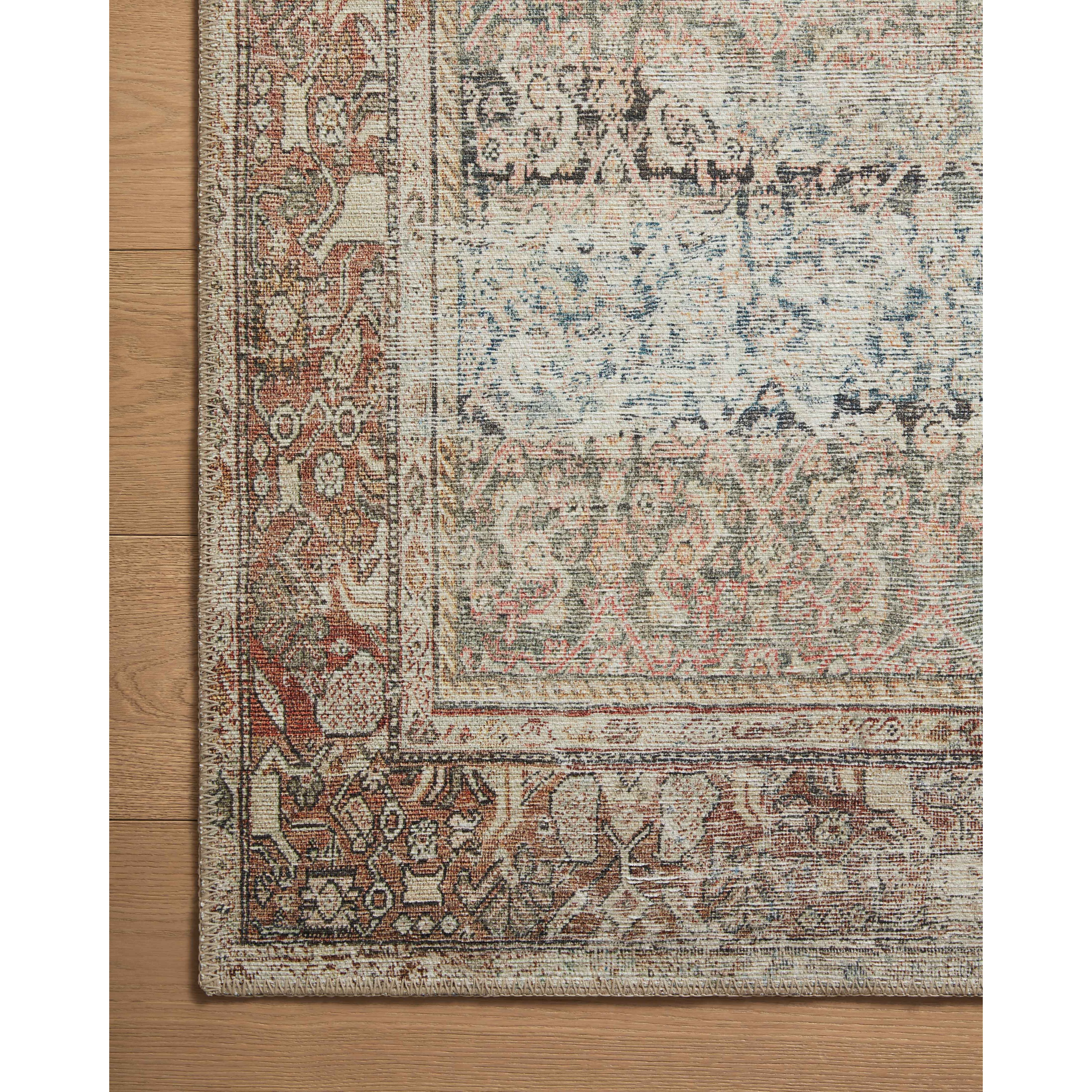 Featuring Amber Lewis x Loloi Georgie Multi / Spice Rug by Loloi at Amethyst Home. Inspired by interior designer Amber Lewis' penchant for vintage rugs, the Georgie Multi / Spice rug features a printed construction with incredible durability, color saturation, and no shedding. The rug's low, flat pile is designed for easy vacuuming and feels smooth underfoot. Georgie also carries. Amethyst Home provides interior design, new construction, custom furniture, and area rugs in the Calabasas metro area.