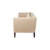 Featuring Stewart Sofa by Cisco Brothers at Amethyst Home. The Stewart Sofa by Cisco Brothers has a simple silhouette with striking angles and trim wooden accent legs. The wide bench cushion provides ample seating space ideal for entertaining. Pop some popcorn and pile on the throw pillows for cozy movie nights with the family. Photographed in Vintage Flax. Li.  Amethyst Home provides interior design, new home construction design consulting, vintage area rugs, and lighting in the Miami metro area.