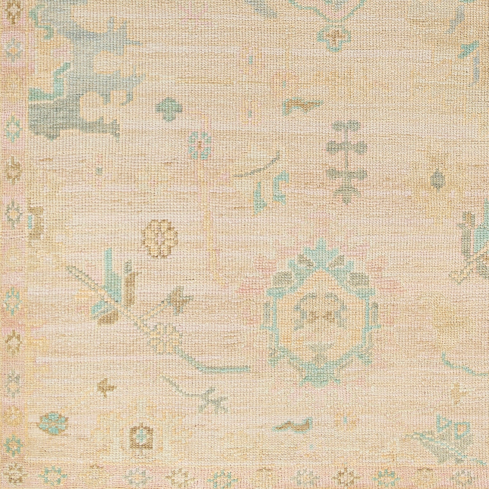 Featuring Antalya Natural / Ocean Hand-Knotted Rug by Surya at Amethyst Home. The Antalya Rug Collection showcases traditional inspired designs that exemplify timeless styles of elegance, comfort, and sophistication. With their hand knotted construction, these rugs provide a durability that can not be found in other handmade constructions, and boasts the ab.  Amethyst Home provides interior design, new home construction design consulting, vintage area rugs, and lighting in the Portland metro area.