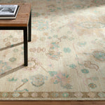 Featuring Antalya Natural / Sky Hand-Knotted Rug by Surya at Amethyst Home. The Antalya Rug Collection showcases traditional inspired designs that exemplify timeless styles of elegance, comfort, and sophistication. With their hand knotted construction, these rugs provide a durability that can not be found in other handmade constructions, and boasts the ability . Amethyst Home provides interior design, new home construction design consulting, vintage area rugs, and lighting in the Tampa metro area.