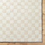 Featuring Becki Owens x Surya Davey Checkered Hand-Knotted Rug by Surya at Amethyst Home. At Amethyst, we are always excited to see what new rug designs Becki Owens x Surya come up with this and this latest launch is soooo good.  The Davey Checkered Hand-Knotted rug is soft to the touch and effortlessly chic in ivory and oatmeal tones.
100% WoolHand KnottedLow . Amethyst Home provides interior design, new home construction design consulting, vintage area rugs, and lighting in the Miami metro area.