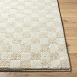 Featuring Becki Owens x Surya Davey Checkered Hand-Knotted Rug by Surya at Amethyst Home. At Amethyst, we are always excited to see what new rug designs Becki Owens x Surya come up with this and this latest launch is soooo good.  The Davey Checkered Hand-Knotted rug is soft to the touch and effortlessly chic in ivory and oatmeal tones.
100% WoolHand KnottedL. Amethyst Home provides interior design, new home construction design consulting, vintage area rugs, and lighting in the Monterey metro area.