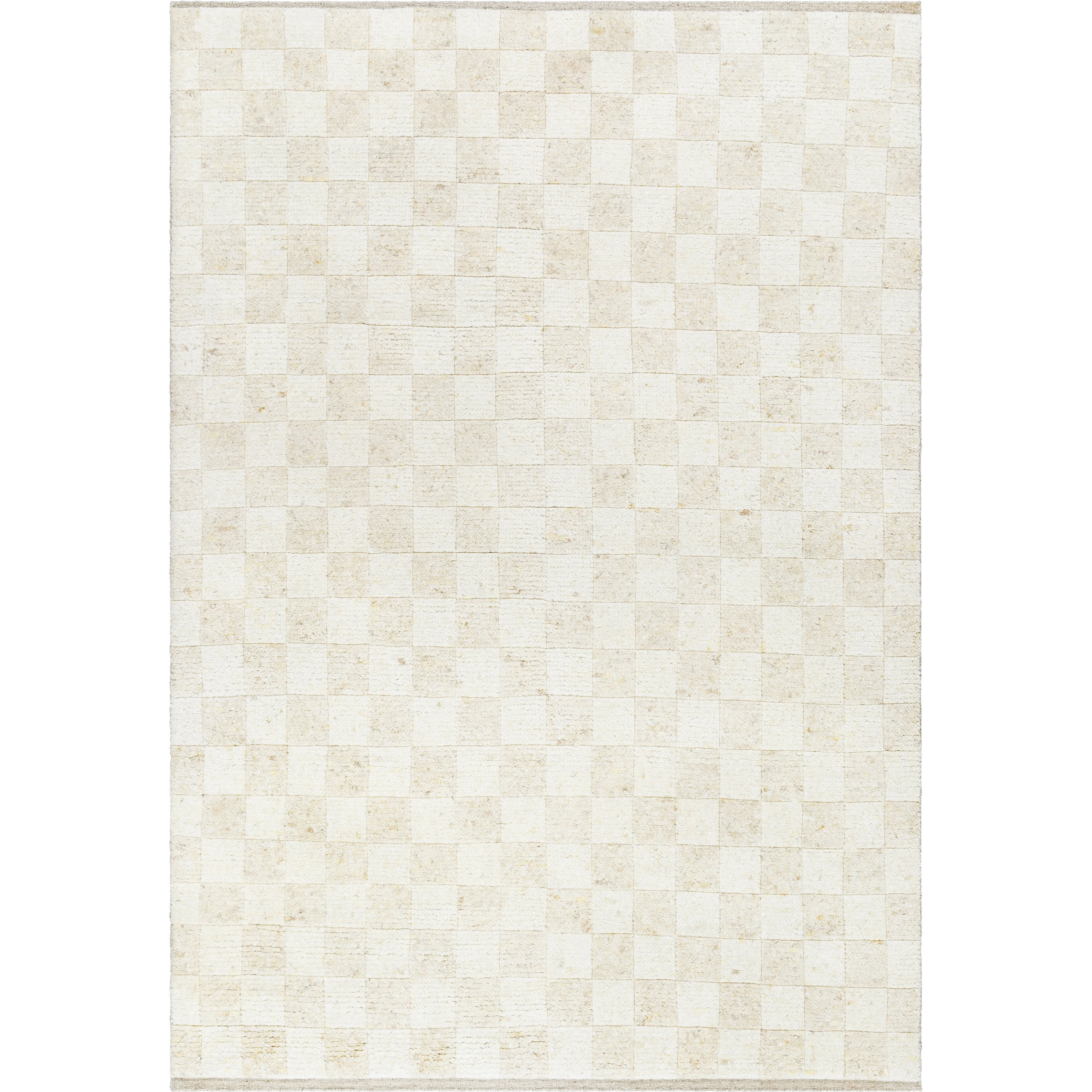 Featuring Becki Owens x Surya Davey Checkered Hand-Knotted Rug by Surya at Amethyst Home. At Amethyst, we are always excited to see what new rug designs Becki Owens x Surya come up with this and this latest launch is soooo good.  The Davey Checkered Hand-Knotted rug is soft to the touch and effortlessly chic in ivory and oatmeal tones.
100% WoolHand Knotted. Amethyst Home provides interior design, new home construction design consulting, vintage area rugs, and lighting in the San Diego metro area.