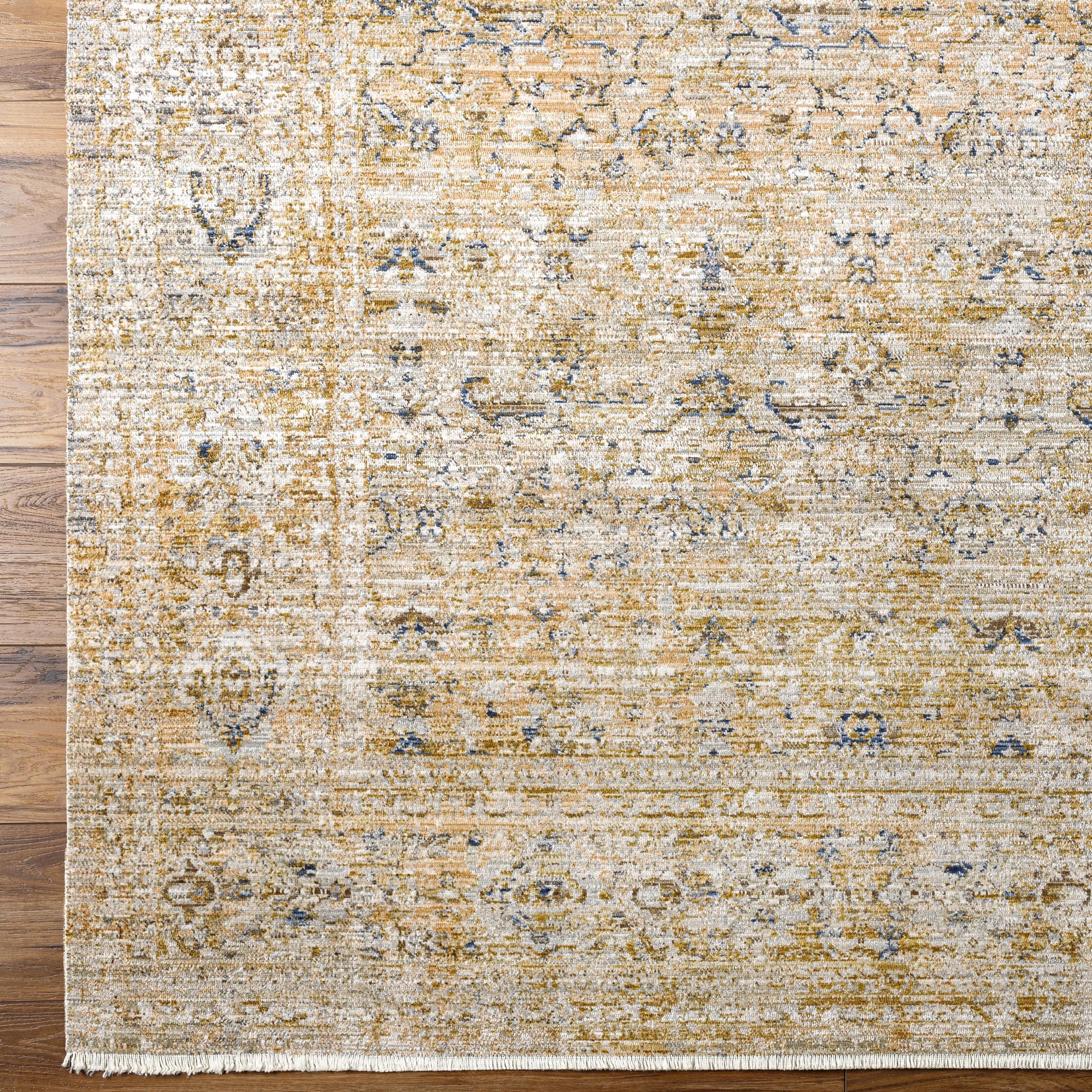 Featuring Becki Owens x Surya Distressed Brown Margaret Rug by Surya at Amethyst Home. The Margaret area rug is a truly special collection from our Becki Owens x Surya line. A beautiful addition to any room, the Margaret area rug features a unique combination of warm neutrals and navy details. Crafted with high-quality polyester, this rug is not only soft to th. Amethyst Home provides interior design, new home construction design consulting, vintage area rugs, and lighting in the Miami metro area.