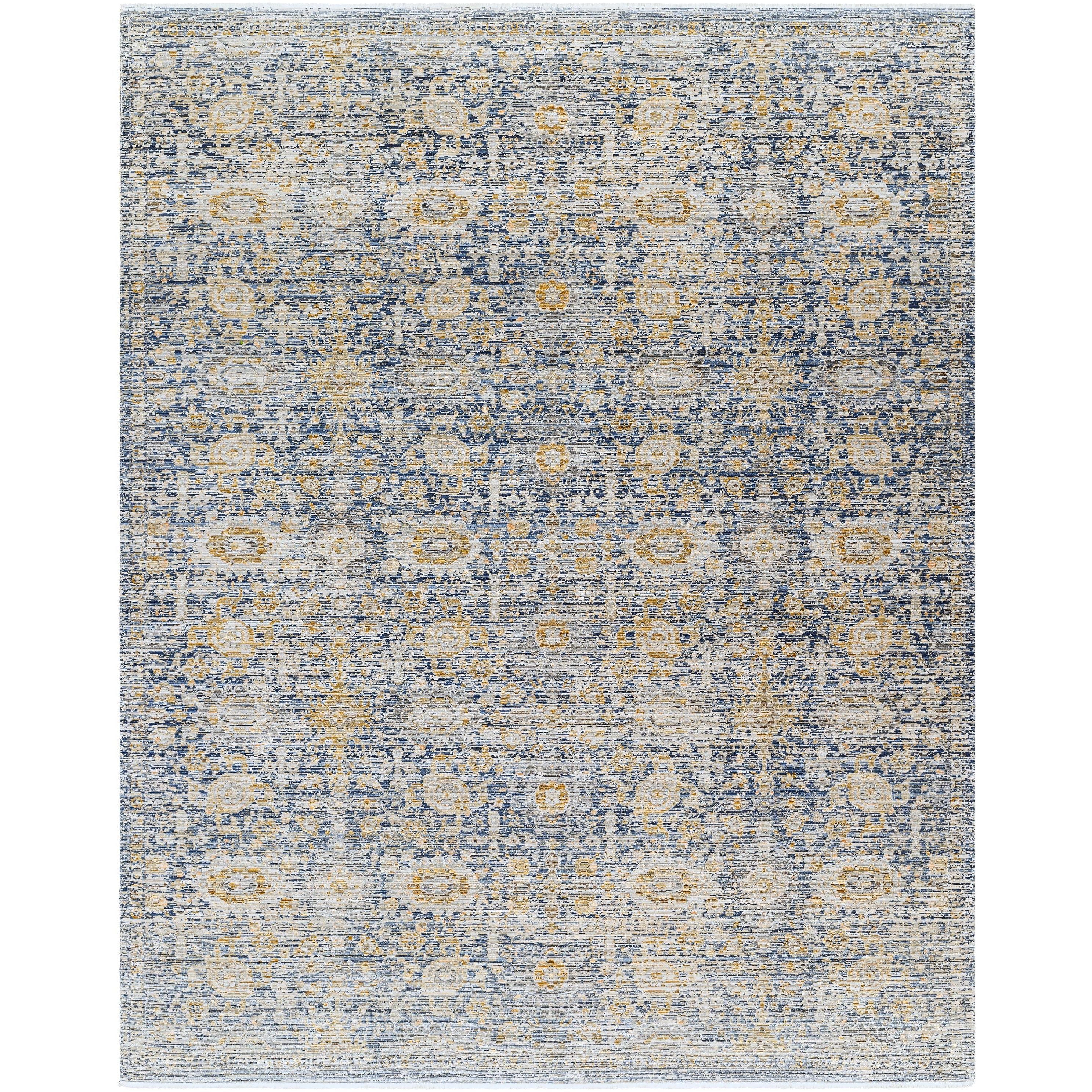 Featuring Becki Owens x Surya Margaret Navy/Gray Rug by Surya at Amethyst Home. Introducing the Margaret area rug, designed as a special collaboration for our Becki Owens x Surya line! This exquisite rug is sure to transform any space into a beautiful oasis. It features a vintage floral design, crafted with polyester for maximum durability. The main colors of n. Amethyst Home provides interior design, new home construction design consulting, vintage area rugs, and lighting in the Tampa metro area.