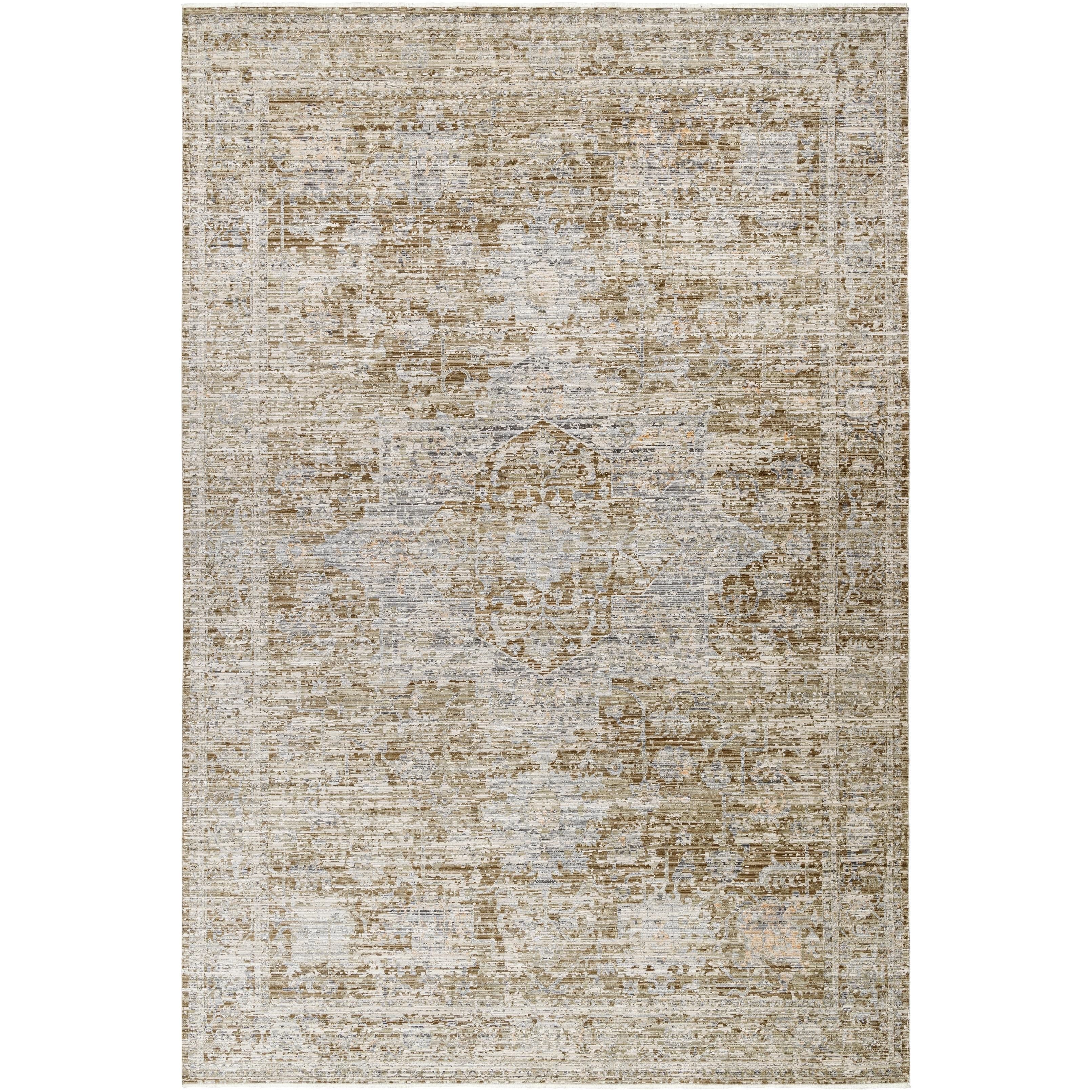 Featuring Becki Owens x Surya Margaret Taupe Medallion Rug by Surya at Amethyst Home. The Margaret area rug brings a touch of timeless beauty to any room. This special collaboration piece from Becki Owens x Surya is a stunning addition to your home. With a distressed feel, the rug evokes a feeling of antique charm. Crafted with polyester, the rug features . Amethyst Home provides interior design, new home construction design consulting, vintage area rugs, and lighting in the Scottsdale metro area.