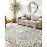 Featuring Becki Owens x Surya Marlene Blue/Cream Rug by Surya at Amethyst Home. Welcome the Marlene area rug into your home and let it be the center of attention! This traditional style rug, designed as a special collaboration piece between Surya and Becki Owens, is a timeless masterpiece perfect for any room. The plush medium pile is machine woven from durab. Amethyst Home provides interior design, new home construction design consulting, vintage area rugs, and lighting in the Houston metro area.