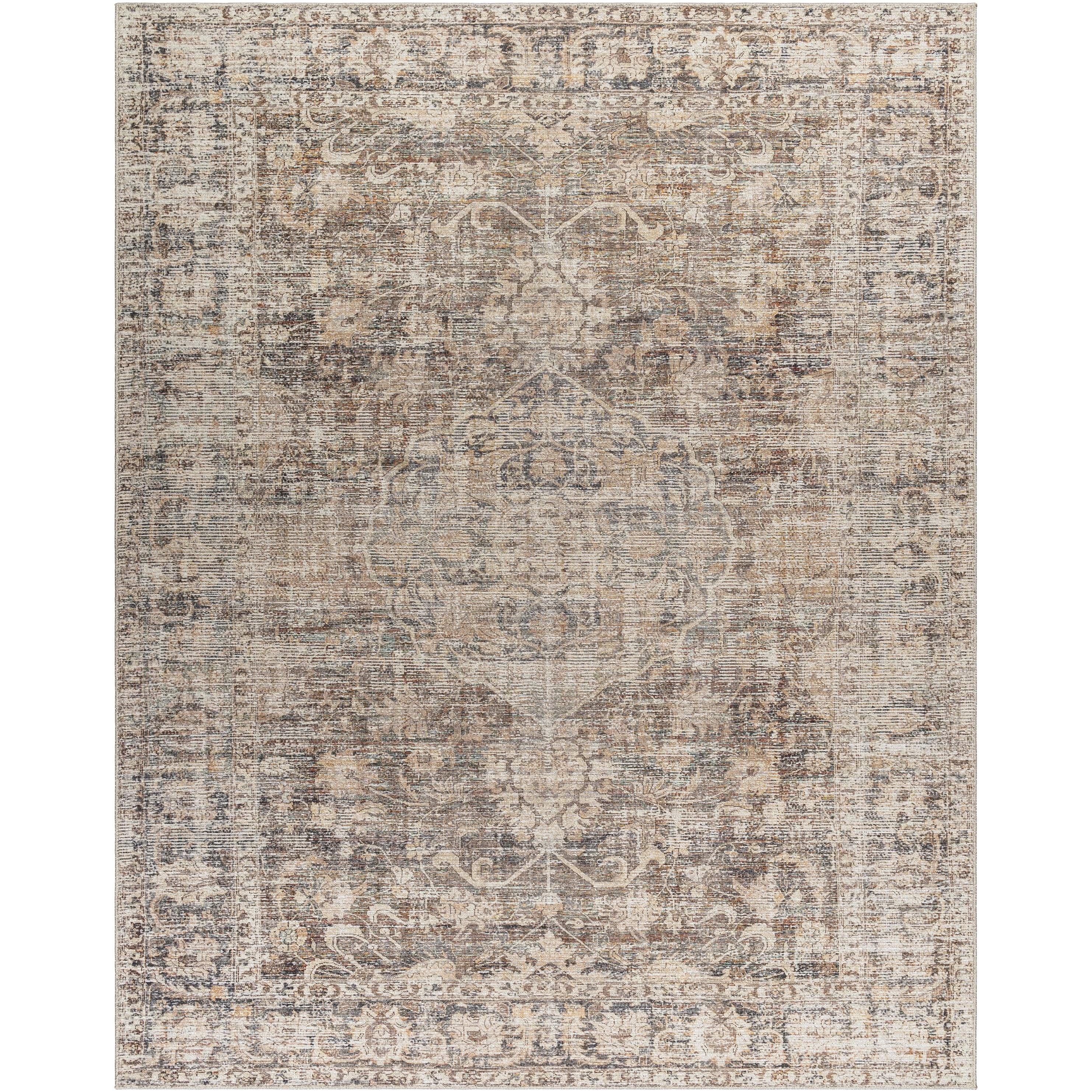 Featuring Becki Owens x Surya Marlene Dark Brown Rug by Surya at Amethyst Home. The Marlene area rug is a stunning collaboration between Surya and Becki Owens, designed to bring a touch of elegance to any space. This gorgeous rug features a subtle medallion pattern in perfect neutral colors, making it a versatile piece that will easily elevate the atmosphe. Amethyst Home provides interior design, new home construction design consulting, vintage area rugs, and lighting in the Des Moines metro area.