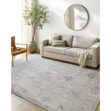 Featuring Becki Owens x Surya Marlene Pale Blue Rug by Surya at Amethyst Home. This exquisite Marlene area rug is the perfect addition to any living space. Designed in specifically for our Becki Owens x Surya line, this stunning piece features a vintage-inspired style that is sure to bring a touch of timeless elegance to your home. The polyester constructi. Amethyst Home provides interior design, new home construction design consulting, vintage area rugs, and lighting in the Alpharetta metro area.
