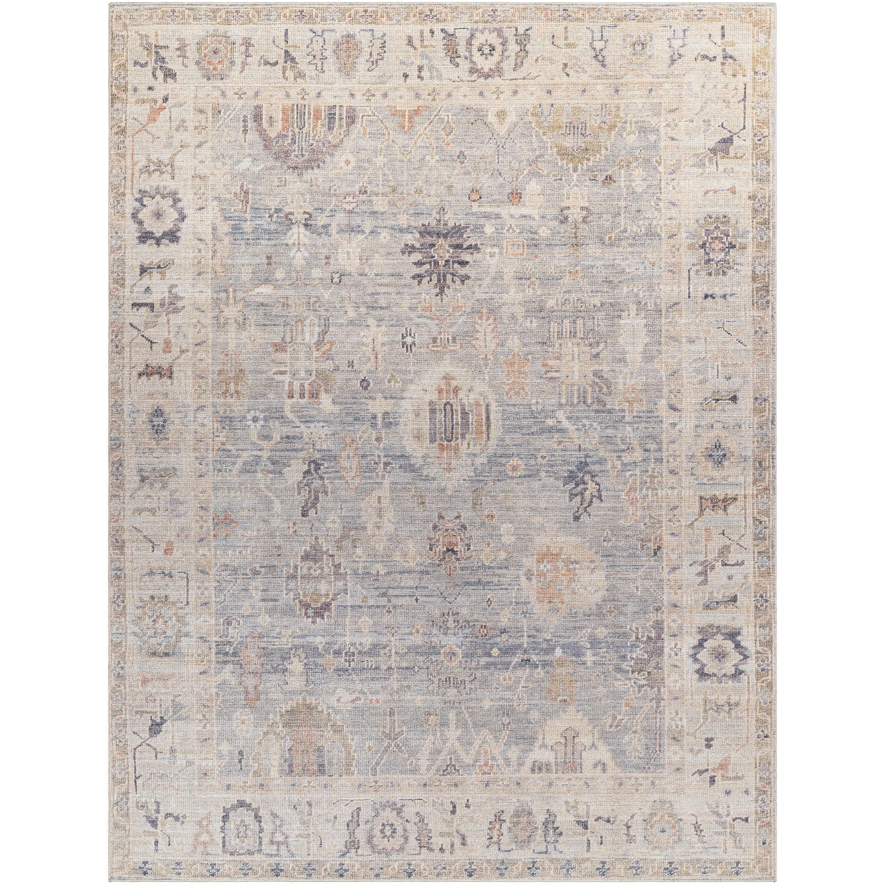 Featuring Becki Owens x Surya Marlene Pale Blue Rug by Surya at Amethyst Home. This exquisite Marlene area rug is the perfect addition to any living space. Designed in specifically for our Becki Owens x Surya line, this stunning piece features a vintage-inspired style that is sure to bring a touch of timeless elegance to your home. The polyester construction an. Amethyst Home provides interior design, new home construction design consulting, vintage area rugs, and lighting in the Omaha metro area.