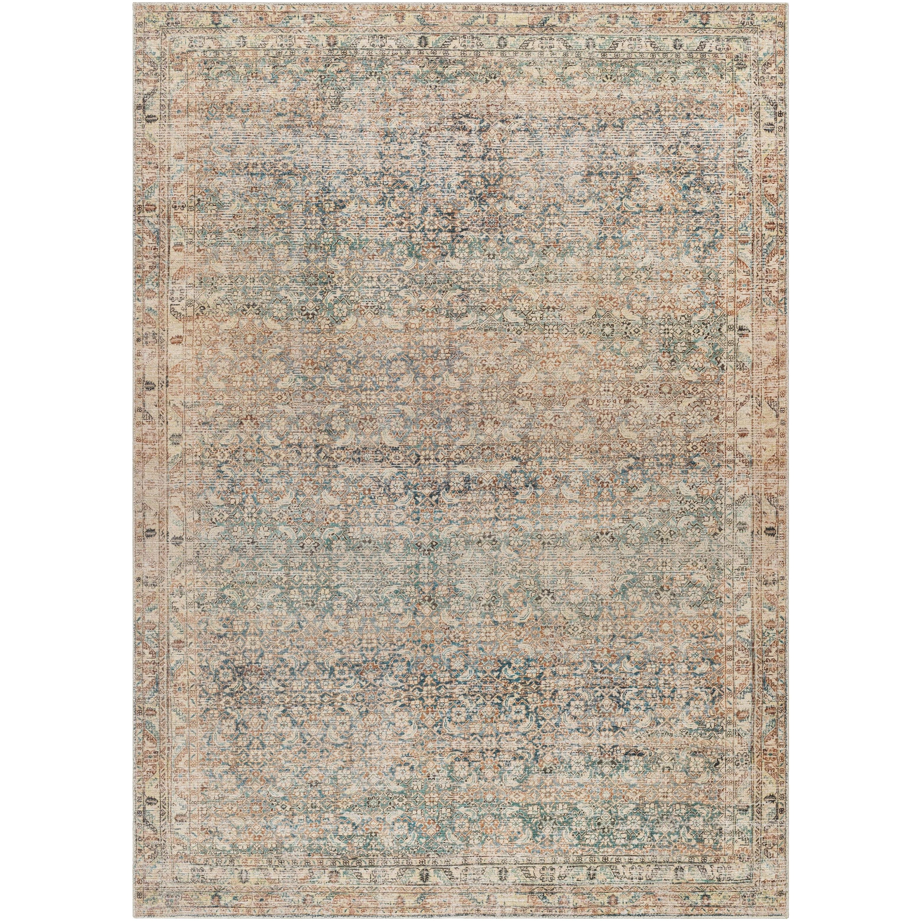 Featuring Becki Owens x Surya Marlene Sage/Brown Rug by Surya at Amethyst Home. Introducing the Marlene area rug, a stunning piece from our Becki Owens x Surya line to bring you a beautiful style perfect for any space. This vintage-inspired piece is crafted with high-quality polyester and features hues of blue and green that will bring a refreshing, calming am. Amethyst Home provides interior design, new home construction design consulting, vintage area rugs, and lighting in the Austin metro area.
