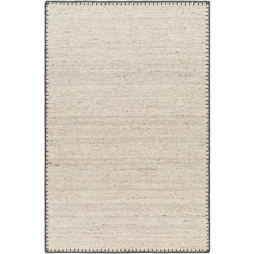 Featuring Berkeley Natural / Charcoal Rug by Surya at Amethyst Home. Pleasantly soft to the touch, this organic flecked wool rug is perfect for a minimalist look.  The unique stitching is our favorite part!  Simply vacuum regularly and clean spills with soap and water.
Hand WovenWoolBKY-2300. Amethyst Home provides interior design, new construction, custom furniture, and rugs for Alpharetta metro area