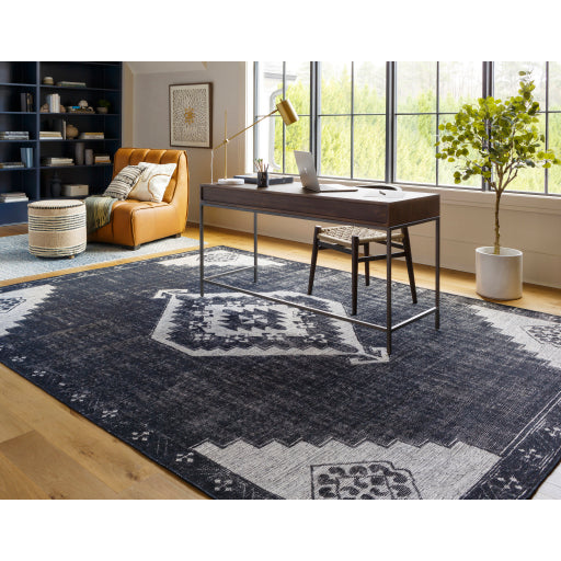 Featuring Burnley Hand-Knotted Rug by Surya at Amethyst Home. The Burnley Rug Collection showcases traditional inspired designs that exemplify timeless styles of elegance, comfort, and sophistication. With their hand knotted construction, these rugs provide a durability that can not be found in other handmade constructions, and boasts the ability to be tho.  Amethyst Home provides interior design, new home construction design consulting, vintage area rugs, and lighting in the San Diego metro area.