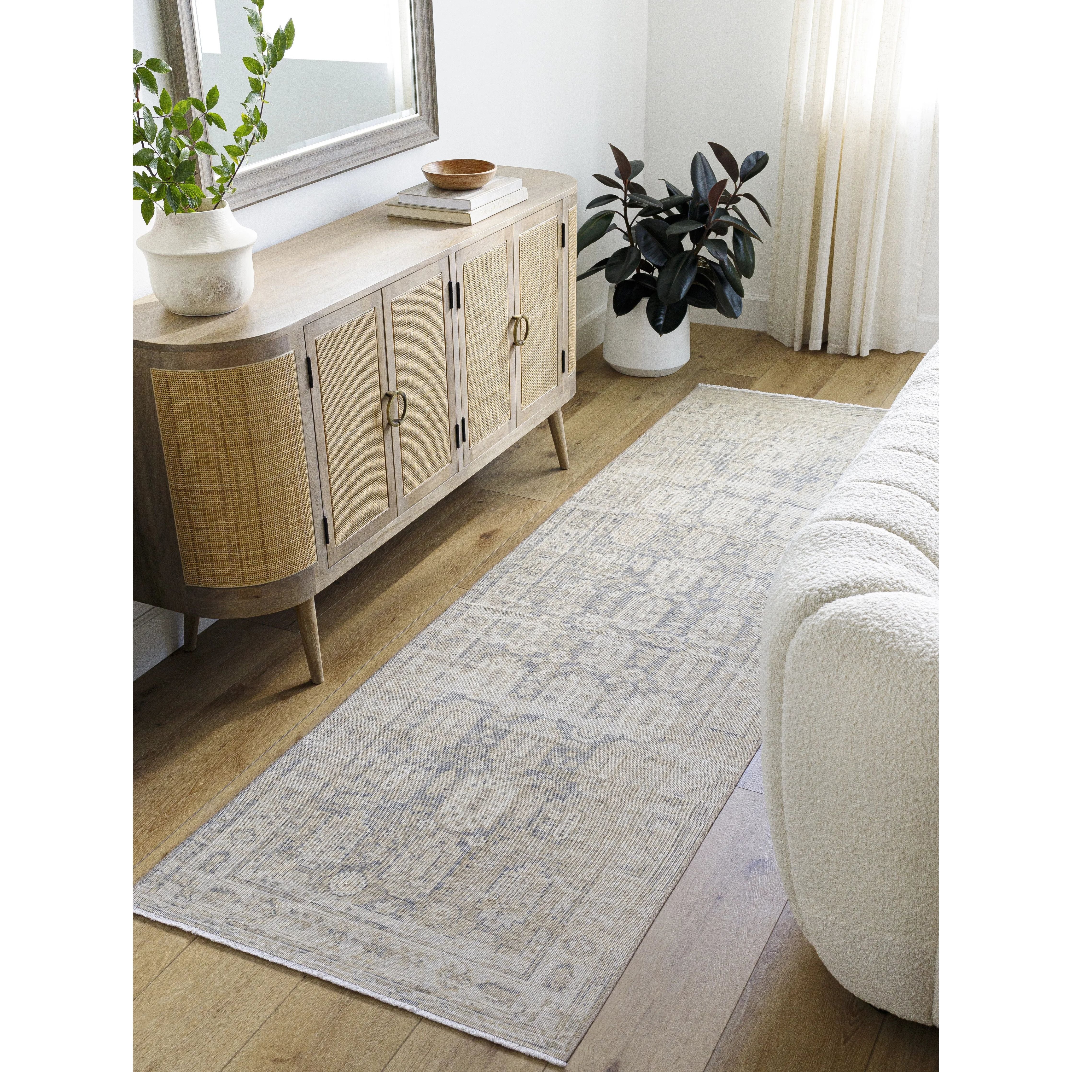 Featuring Claire Denim Rug by Surya at Amethyst Home. Look no further than the Claire Denim Rug to bring an effortlessly chic style to any room. This beautiful rug is hand crafted for a unique and stylish look that adds the perfect finishing touch.
100% WoolHand Crafted No PileThickness: 0.28"Fringe Length: 0.59"Colors: Tan, Gray, Light Gray, Ivory, Ligh. Amethyst Home provides interior design, new home construction design consulting, vintage area rugs, and lighting in the Laguna Beach metro area.