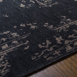 Featuring Festival Dark Charcoal Hand-Knotted Rug by Surya at Amethyst Home. The Festival Collection showcases traditional inspired designs that exemplify timeless styles of elegance, comfort, and sophistication. With their hand knotted construction, these rugs provide a durability that can not be found in other handmade constructions, and boasts the abili.  Amethyst Home provides interior design, new home construction design consulting, vintage area rugs, and lighting in the Nashville metro area.