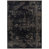Featuring Festival Dark Charcoal Hand-Knotted Rug by Surya at Amethyst Home. The Festival Collection showcases traditional inspired designs that exemplify timeless styles of elegance, comfort, and sophistication. With their hand knotted construction, these rugs provide a durability that can not be found in other handmade constructions, and boasts the ability.  Amethyst Home provides interior design, new home construction design consulting, vintage area rugs, and lighting in the Seattle metro area.