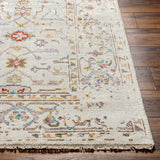 Featuring Kushal Freya Hand-Knotted Rug by Surya at Amethyst Home. The Kushal Freya rug is a stylish vintage-inspired piece crafted from a blend of soft viscose and wool. The lush cream tones, contrasted with pastel highlights, creates a bright and bold statement for any bedroom. The perfect addition for any interior, the Kushal Rug will bring a touch of class to your . Amethyst Home provides interior design, new construction, custom furniture, and area rugs in the Kansas City metro area. KUS-2306