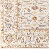 Featuring Kushal Freya Hand-Knotted Rug by Surya at Amethyst Home. The Kushal Freya rug is a stylish vintage-inspired piece crafted from a blend of soft viscose and wool. The lush cream tones, contrasted with pastel highlights, creates a bright and bold statement for any bedroom. The perfect addition for any interior, the Kushal Rug will bring a touch of class to your home.
Han. Amethyst Home provides interior design, new construction, custom furniture, and area rugs in the Laguna Beach metro area
