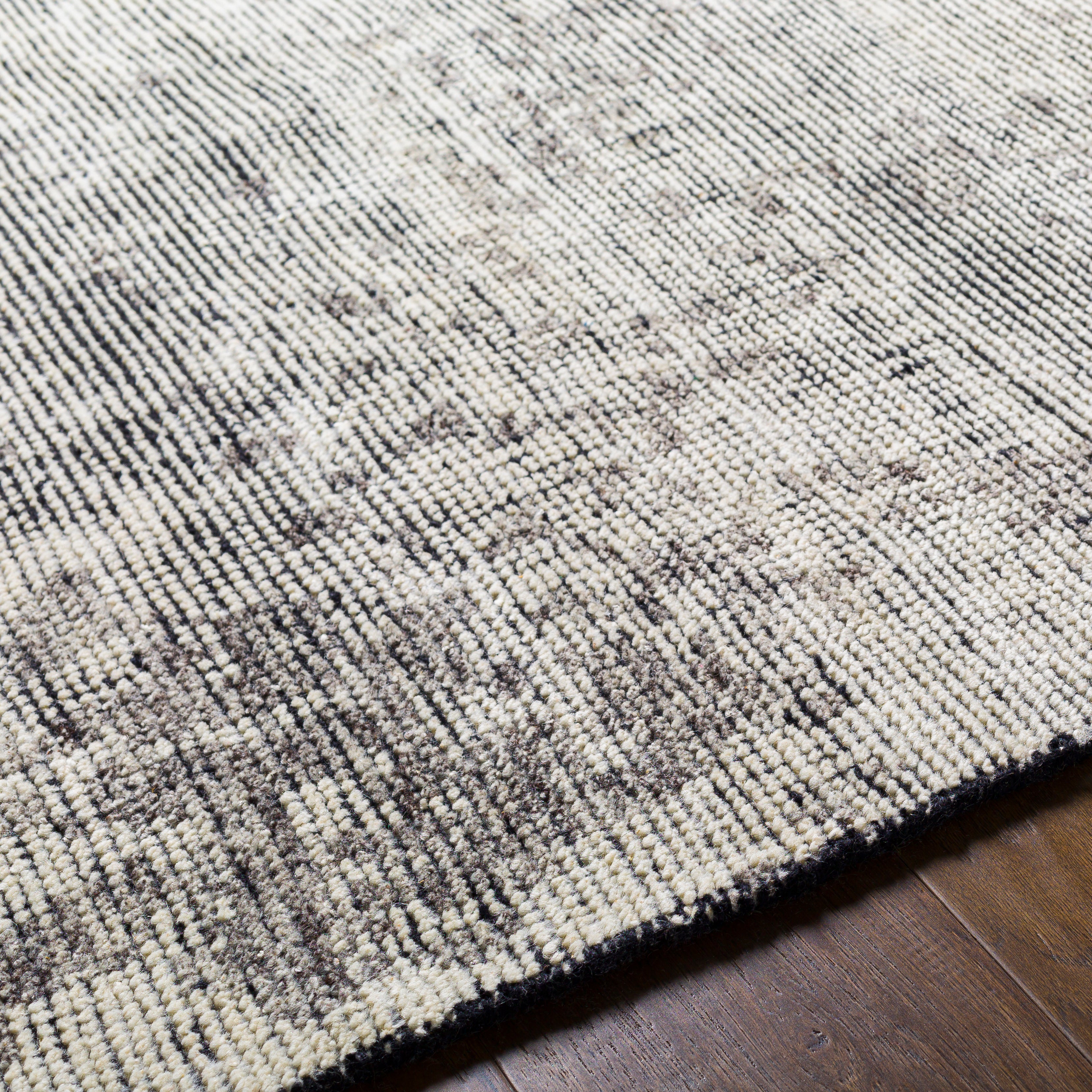 Featuring Malaga Archer Hand-Knotted Rug by Surya at Amethyst Home. The simplistic yet compelling rugs from the Malaga Archer effortlessly serve as the exemplar representation of modern decor. With their Hand-Knotted construction, these rugs provide a durability that can not be found in other handmade constructions, and boasts the ability to be thoroughly cleaned as it contains no. Amethyst Home provides interior design, new construction, custom furniture, and area rugs in the Calabasas metro area