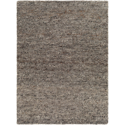 Featuring Odessa Marled Charcoal Hand-Knotted Rug by Surya at Amethyst Home. Fashioning a sense of warmth that will radiate comfy vibes throughout your space, the Odessa Collection offers rustic inspired charm will transform your decor space and be the envy of your guests! With their hand knotted construction, these rugs provide a durability that can not be found in other handmade construct. Amethyst Home provides interior design, new construction, custom furniture, and rugs for Houston metro area