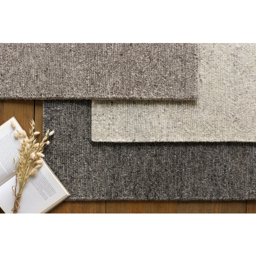 Featuring Odessa Marled Taupe Hand-Knotted Rug by Surya at Amethyst Home. Fashioning a sense of warmth that will radiate comfy vibes throughout your space, the Odessa Collection offers rustic inspired charm will transform your decor space and be the envy of your guests! With their hand knotted construction, these rugs provide a durability that can not be found in other handmade construct. Amethyst Home provides interior design, new construction, custom furniture, and rugs for Alpharetta metro area