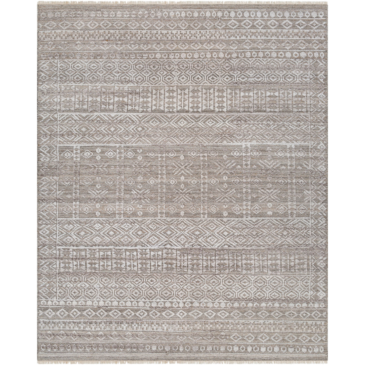 Pompei Rust / Silver Hand-Knotted Rug