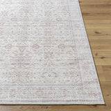 Featuring Spokane Beige Rug by Surya at Amethyst Home. Transform your living space with the versatile and elegant Spokane Beige Rug. Its subtle color and intricate design adds warmth and sophistication to any room. Crafted with high-quality materials, this rug is soft to the touch and durable for everyday use. 
100% PolyesterMachine Woven Medium PileThickn.  Amethyst Home provides interior design, new home construction design consulting, vintage area rugs, and lighting in the Nashville metro area.