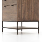 Featuring Trey Modular Filing Cabinet - Auburn Poplar by Four Hands at Amethyst Home. We love the storage of this Trey Modular Filing Cabinet.Metal-secured leather pulls add a textural element of surprise. Great solo or paired with matching desk or credenza.
Overall Dimensions: 30"W x 22"L x 31"H
Colors: Natural Iron, Auburn Poplar, Black LeatherMaterials.  Amethyst Home provides interior design, new home construction design consulting, vintage area rugs, and lighting in the Alpharetta metro area.