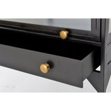 Featuring Shadow Box End Table by Four Hands at Amethyst Home. A shadowbox-inspired end table gives your inner collector a place to play. Frame prized possessions in a glass enclosure with matte-black metal and brass knobs. The perfect end table for a bed or sofa!
Overall Dimensions: 24"W x 24"L x 24"H
Colors: Black, Tempered GlassMaterials: Iron, Tempered.  Amethyst Home provides interior design, new home construction design consulting, vintage area rugs, and lighting in the Nashville metro area.