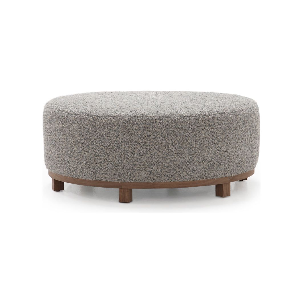 Elliot Walnut Ottoman