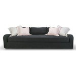 The beautiful, sloping arms of Verellen's Sloane Sofa Family will suit any environment! Standard options include:  • Spring Down Seat Construction • Loose Bench Seat • Boxed Back Pillows • Knife Edge Toss • Double Needle • Slipcovered and Upholstered Available • Recessed Legs • Available as a Sectional – Please see Sectional Guide