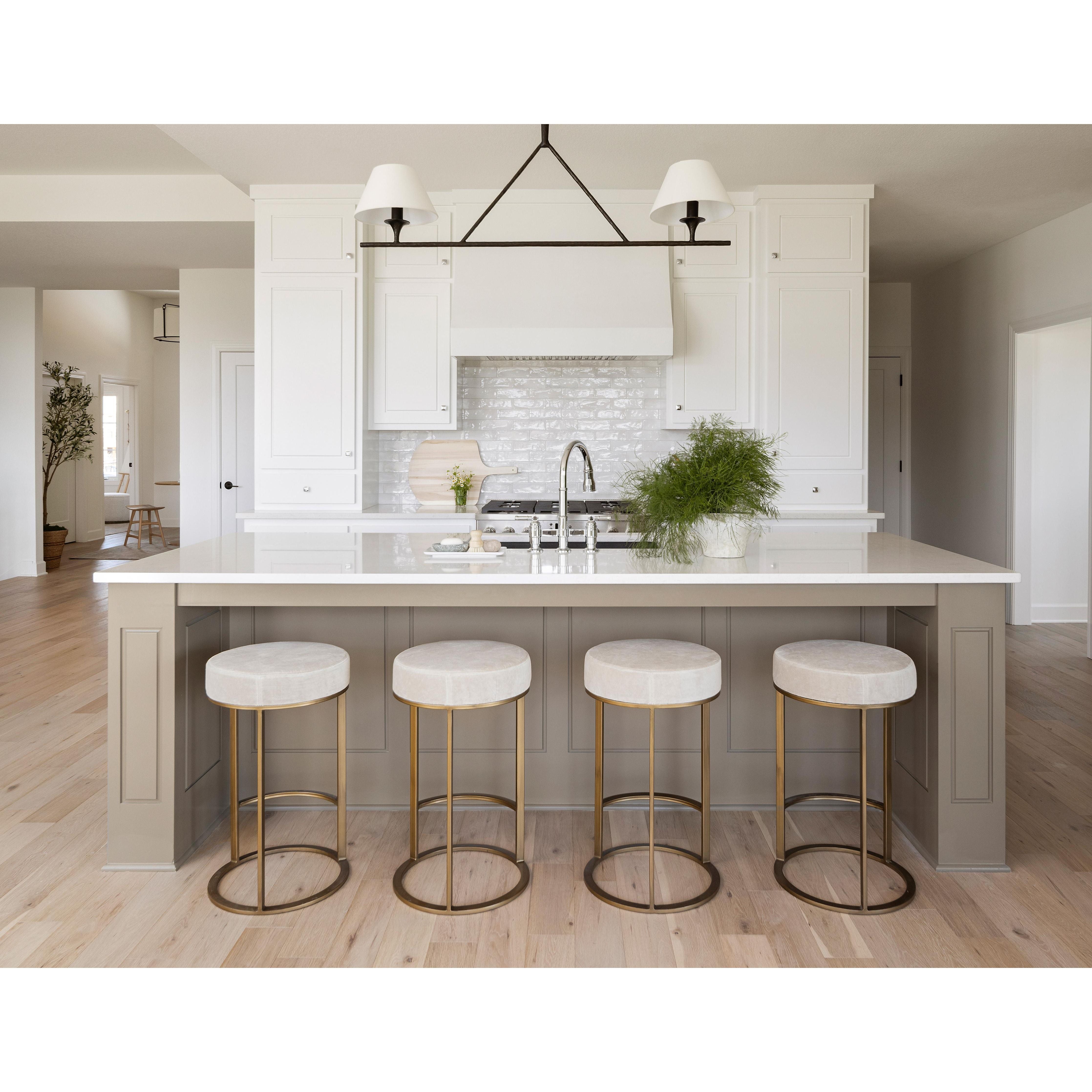 Featuring Cesta Linear Chandelier by Visual Comfort at Amethyst Home. The Cesta Linear Chandelier by Visual Comfort is finished in aged iron with a linen shade. We love the timeless look it brings to a living room, dining room, or other large area. 
Overall Dimensions: 54" L x 54" W x 57.5" HWeight: 24 lbs.  Amethyst Home provides interior design, new home construction design consulting, vintage area rugs, and lighting in the Monterey metro area.