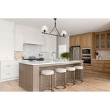 Featuring Cesta Linear Chandelier by Visual Comfort at Amethyst Home. The Cesta Linear Chandelier by Visual Comfort is finished in aged iron with a linen shade. We love the timeless look it brings to a living room, dining room, or other large area. 
Overall Dimensions: 54" L x 54" W x 57.5" HWeight: 24 lbs.  Amethyst Home provides interior design, new home construction design consulting, vintage area rugs, and lighting in the Omaha metro area.