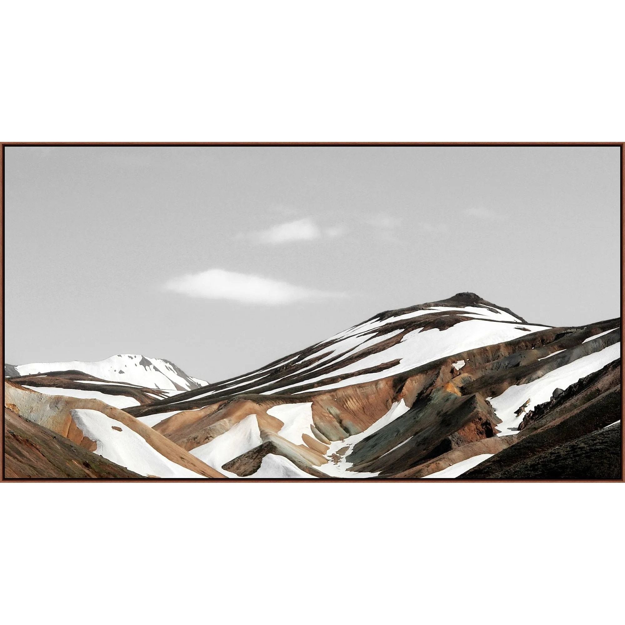 Featuring Painted Snow Art by Wendover Art at Amethyst Home. Specialty:  Giclee on Canvas, Gallery Wrapped, Matte FinishMedium : CanvasSize : 66"w x 36"hTreatment : Gallery Wrapped, Matte Finish Framed as shown. Amethyst Home provides interior design, new home construction design consulting, vintage area rugs, and lighting in the Charlotte metro area.