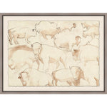 Featuring Roaming Herd 2 Art by Wendover Art at Amethyst Home. Specialty:  Giclee on Watercolor Paper, Deckled and Floated on Mat, Framed in ShadowboxMedium : Watercolor PaperSize : 41.5"w x 31.5"hTreatment : Deckled and Floated on Mat, Framed in Shadowbox Framed as shown. Amethyst Home provides interior design, new home construction design consulting, vintage area rugs, and lighting in the Austin metro area.