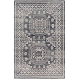 Featuring Almeria Charcoal Hand-Knotted Rug by Surya at Amethyst Home. The Almeria Rug Collection showcases traditional inspired designs that exemplify timeless styles of elegance, comfort, and sophistication. With their hand knotted construction, these rugs provide a durability that can not be found in other handmade constructions, and boasts the abi.  Amethyst Home provides interior design, new home construction design consulting, vintage area rugs, and lighting in the Salt Lake City metro area.