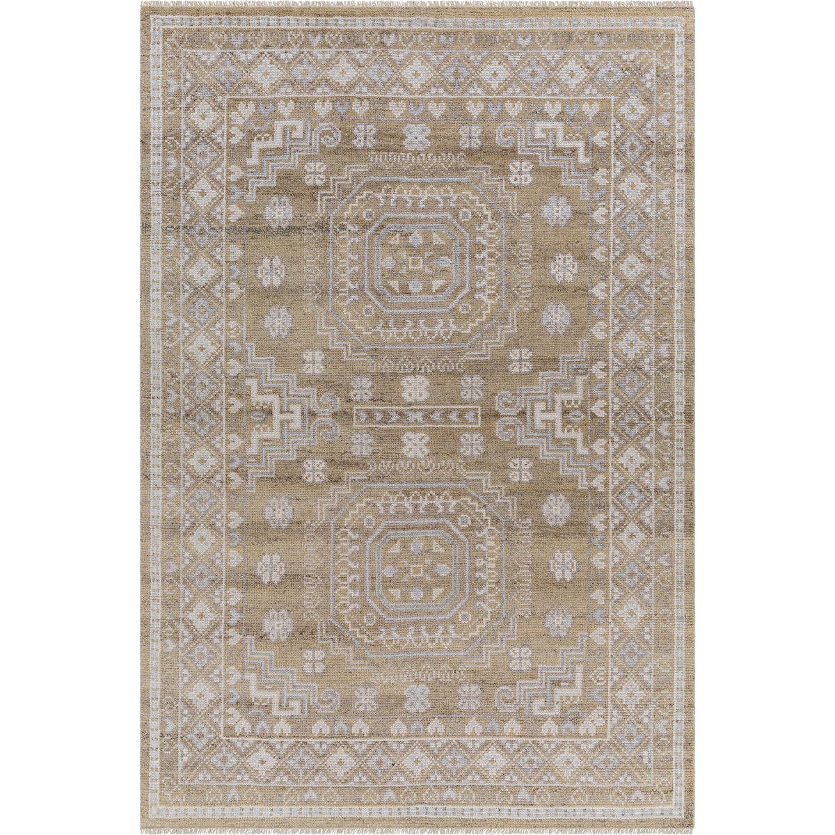 Almeria Taupe Hand-Knotted Rug