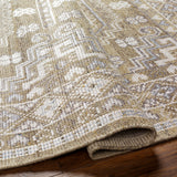 Featuring Almeria Taupe Hand-Knotted Rug by Surya at Amethyst Home. The Almeria Collection showcases traditional inspired designs that exemplify timeless styles of elegance, comfort, and sophistication. With their hand knotted construction, these rugs provide a durability that can not be found in other handmade constructions, and boasts the ability to be t.  Amethyst Home provides interior design, new home construction design consulting, vintage area rugs, and lighting in the San Diego metro area.
