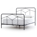 Featuring Winston Bed by Four Hands at Amethyst Home. Vintage style for a classic bedroom look.  Durable, heavy iron makes for a supportive, wiggle-free bed.
King Size Overall Dimensions: 77.50"W x 83.50"L x 51"HQueen Size Overall Dimensions: 61.50"W x 84"L x 51.50"HTwin Size Overall Dimensions: 40.50"W x 78.50"L x 51"H
Colors: Sandblasted Vintage BlackMa.  Amethyst Home provides interior design, new home construction design consulting, vintage area rugs, and lighting in the Des Moines metro area.