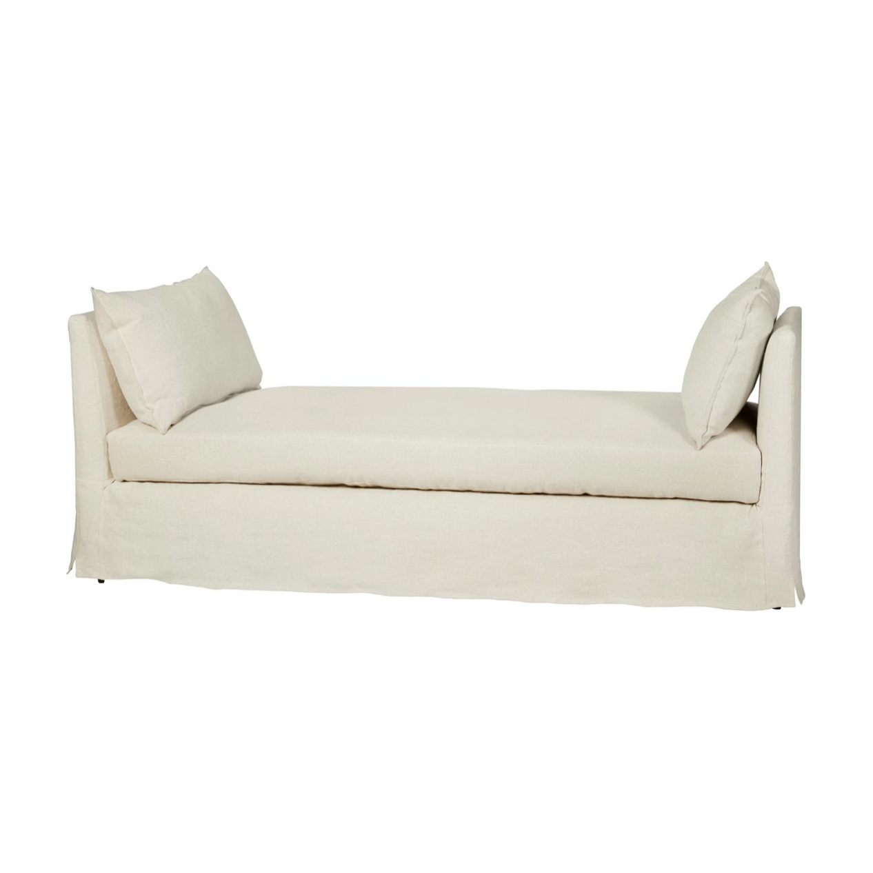 Featuring April Daybed 82" by Cisco Brothers at Amethyst Home. The April Daybed by Cisco Brothers is one of our favorite, most versatile pieces for any room in your home. Photographed in Brevard Birch and Otis White.
Overall size: 82"w x 31"d x 29"hSitting Space: 60"w x 31"dSeat Height: 19.5"hArm Height: 29"h. Amethyst Home provides interior design, new home construction design consulting, vintage area rugs, and lighting in the San Diego metro area.