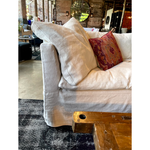 Featuring Havana Sofa Family by Cisco Brothers at Amethyst Home. This cozy Havana Sofa from Cisco Brothers is a wonderful addition to any room. The sofa features a gorgeous rounded frame with a slight taper to the front. This was instant swoon when we saw this at market. As shown slipcovered in Mariet White 100% linen fabric. 
Havana 72" Loveseat: 72"W x 3.  Amethyst Home provides interior design, new home construction design consulting, vintage area rugs, and lighting in the Park City metro area.