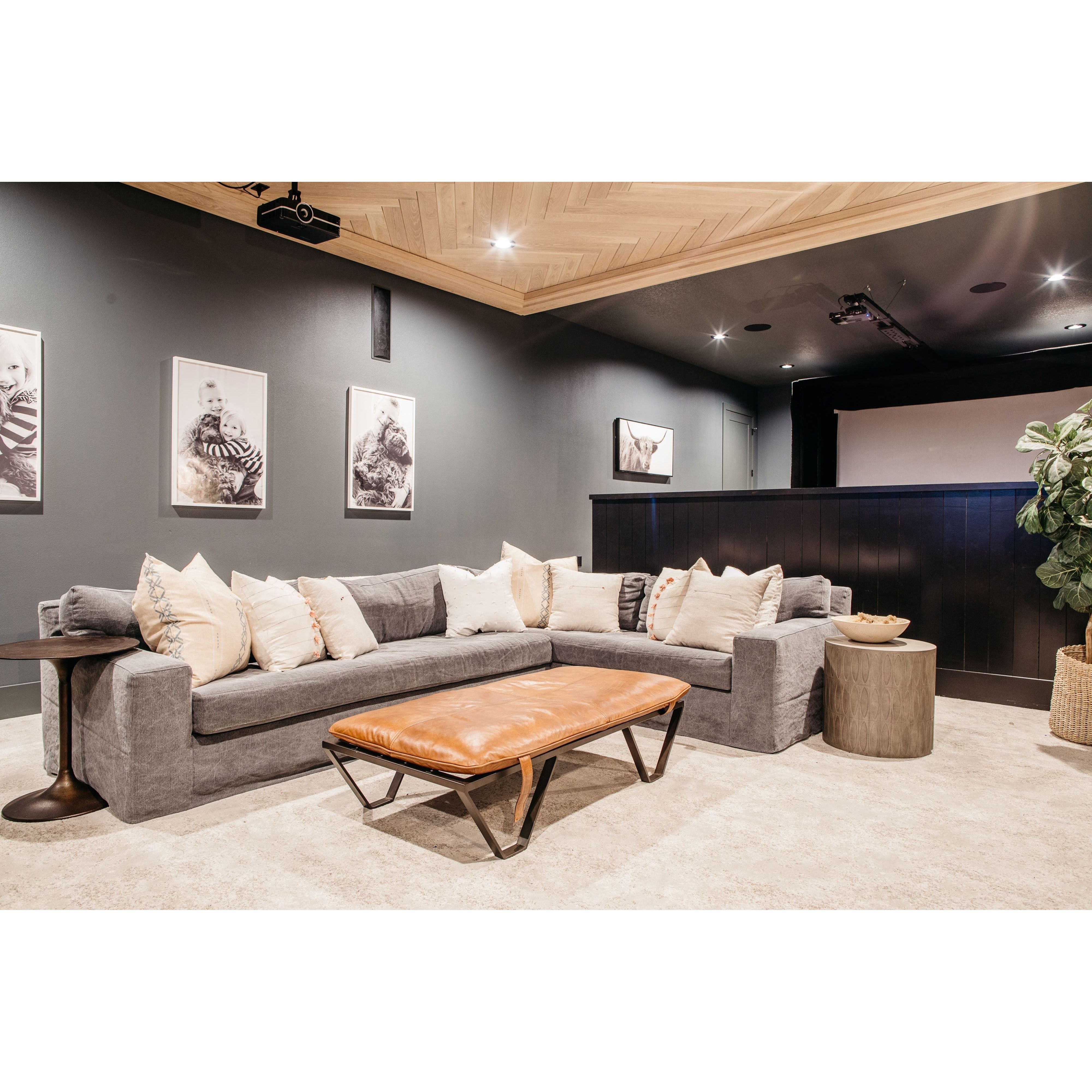 Featuring Loft 2 Arm Sectional by Cisco Brothers at Amethyst Home. With its streamlined silhouette and strong, angular lines the Loft 2 Arm Sectional by Cisco Brothers is classic without being too traditional. It has a modern essence and elegance that lends inviting appeal to your living room. Dim the lights, and settle down with the family for an entertaini. Amethyst Home provides interior design, new home construction design consulting, vintage area rugs, and lighting in the Seattle metro area.