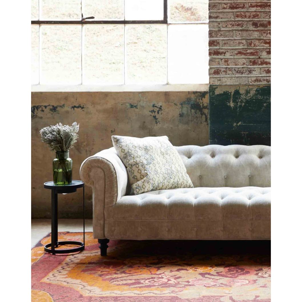 Featuring JD Brook 98" Sofa by Cisco Brothers at Amethyst Home. This Brook Sofa - John Derian by Cisco Home is traditional and inviting. A large, comfortable sofa to gather the whole family around for years to come.
Overall: 98"w x 38"d x 27"hSitting Space: 74"w x 26"dSeat Height: 17"hArm Height: 27"hWeight: 152lbsLeg: 7.75"h. Amethyst Home provides interior design, new home construction design consulting, vintage area rugs, and lighting in the Omaha metro area.