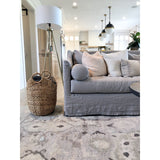 Featuring Dalia 90" Sofa by Cisco Brothers at Amethyst Home. A romantic swooped arm and a super cozy bench style cushion makes the Dalia Sofa by Cisco Brothers one of our favorites!  Photographed in Molino White 100% cotton and Brevard Natural.
All pieces are priced with a feather cloud package unless otherwise noted. 
Overall Size: 90"w x 40"d x 33"hSeat . Amethyst Home provides interior design, new home construction design consulting, vintage area rugs, and lighting in the Park City metro area.