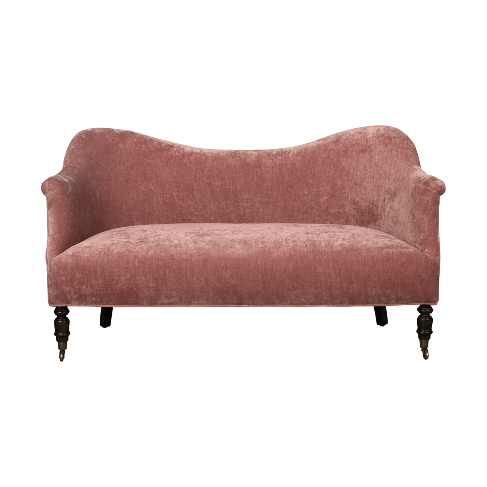 Featuring JD Dromedary 56" Loveseat by Cisco Brothers at Amethyst Home. We love the curved back and high arms found on this Dromedary Loveseat - John Derian by Cisco Home. We'd love to see a pair of these in featured in your living room -- sure to be your new favorite reading spot!
Overall: 56"W x 33"H x 26"DSitting Space: 48"w x 20"dSeat Height: 18"hArm Heig. Amethyst Home provides interior design, new home construction design consulting, vintage area rugs, and lighting in the Boston metro area.