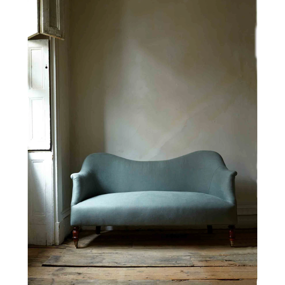 Featuring JD Dromedary 56" Loveseat by Cisco Brothers at Amethyst Home. We love the curved back and high arms found on this Dromedary Loveseat - John Derian by Cisco Home. We'd love to see a pair of these in featured in your living room -- sure to be your new favorite reading spot!
Overall: 56"W x 33"H x 26"DSitting Space: 48"w x 20"dSeat Height: 18"hArm Heigh. Amethyst Home provides interior design, new home construction design consulting, vintage area rugs, and lighting in the Miami metro area.