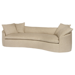 Featuring Grace 108" Sofa by Cisco Brothers at Amethyst Home. We love the unique, modern shape of this Grace 108" Sofa by Cisco Home. With the bench seat and curve shape, this will elevate your living space for years to come! 
Overall: 108"w x 40"d x 28"hSitting Space: 82"w x 24"dSeat Height: 17"hArm Height: 20".  Amethyst Home provides interior design, new home construction design consulting, vintage area rugs, and lighting in the Winter Garden metro area.