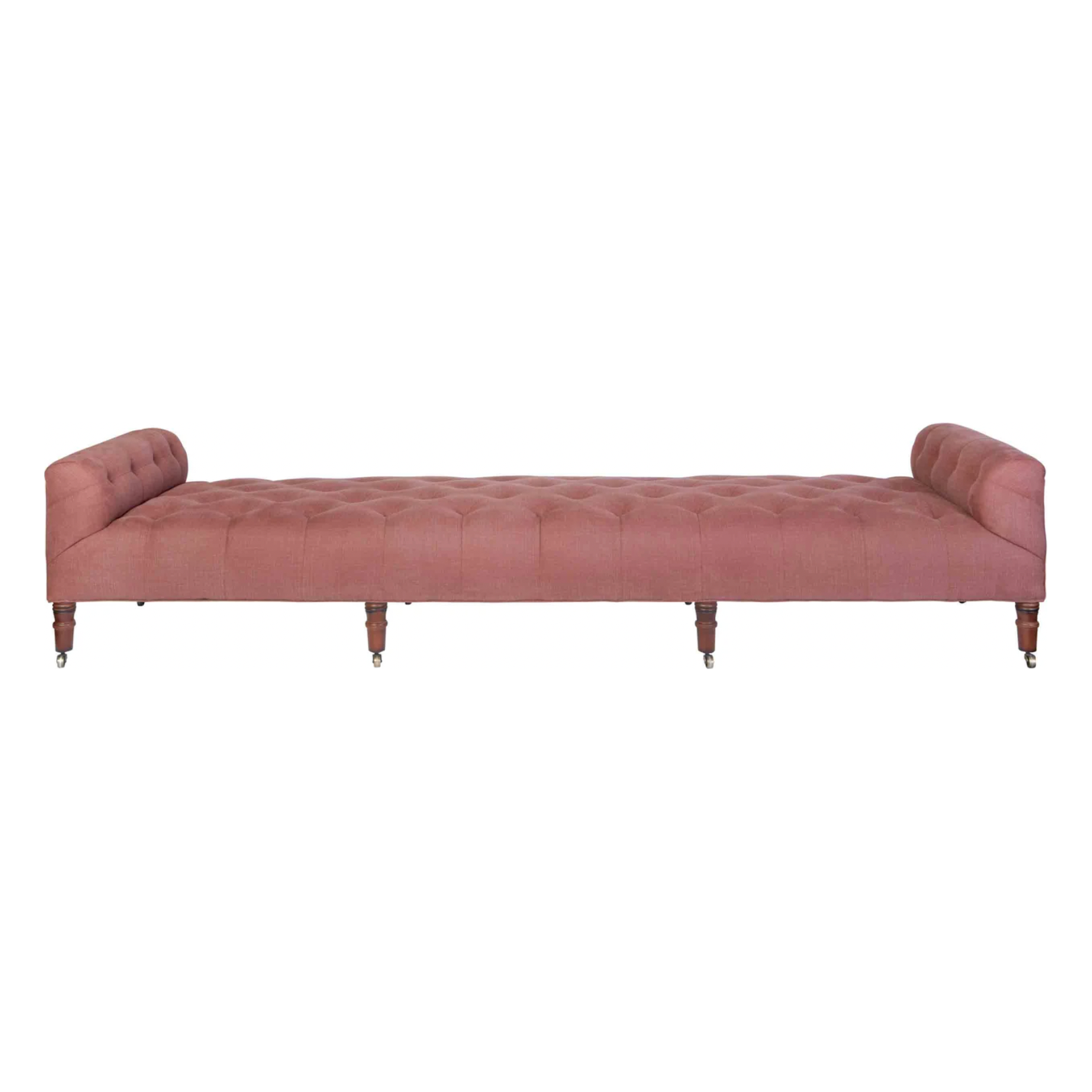 Featuring JD Field Bench No Back - Upholstered by Cisco Brothers at Amethyst Home. This JD Field Bench Upholstered is a glorious, tufted field bench on casters with leaps of old world meets modern style! A design collaboration between Cisco Home x John Derian.
Overall: 72"W x 22"H x 27"DSitting Space: 58"W x 27"DSeat Height: 16"hArm Height: 22"hWeight: 85l. Amethyst Home provides interior design, new home construction design consulting, vintage area rugs, and lighting in the Austin metro area.