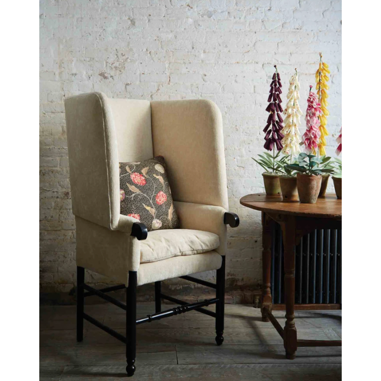 Featuring JD Mantis Chair by Cisco Brothers at Amethyst Home. We love the unique, thin frame of this JD Mantis Chair by Cisco Home. A statement chair for any living room, bedroom, or other space!
Overall: 30"w x 28"d x 51"hSitting Space: 18"w x 22.5"dSeat Height: 23"hArm Height: 24"hWeight: 56lbs. Amethyst Home provides interior design, new home construction design consulting, vintage area rugs, and lighting in the San Diego metro area.